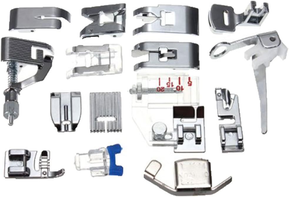 15pcs Presser Foot Feet For Janome Toyota Brother Singer Domestic