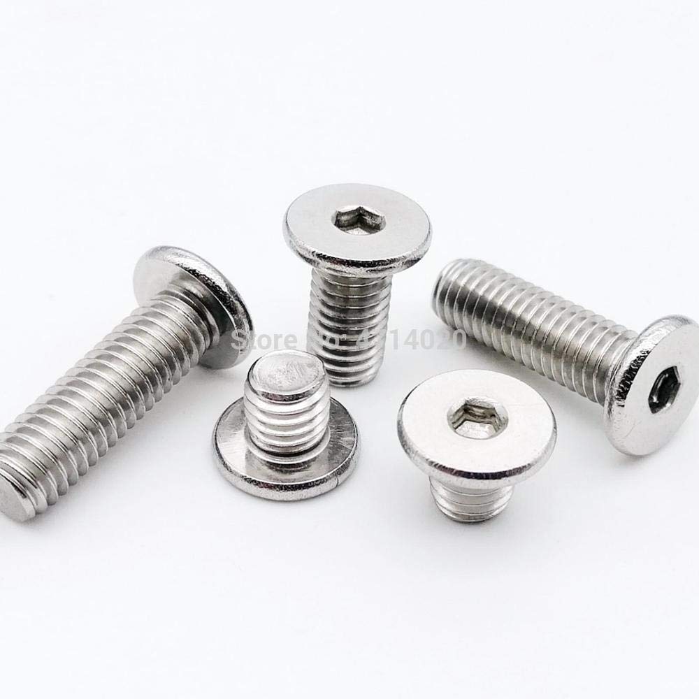 Screws 10/50pcs cm M2 M2.5 M3 M4 M5 M6 304 Stainless Steel Hex