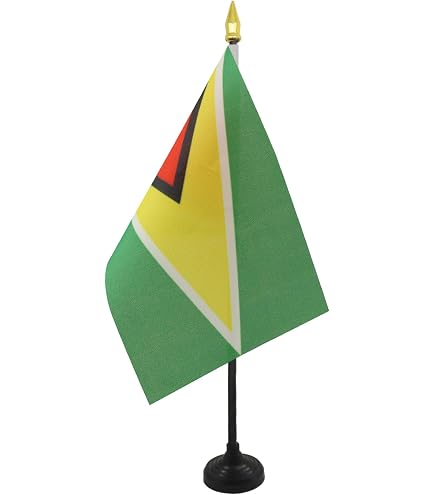50 Stück Mini-Guyana-Flaggen – Kleine Handfähnchen Für Parties, WM, Sportevents & Nationalfeiertage