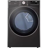 LG DLGX4001B 7.4 CF Ultra Large Capacity Gas Dryer w/Sensor Dry, Truesteam, Wi-Fi