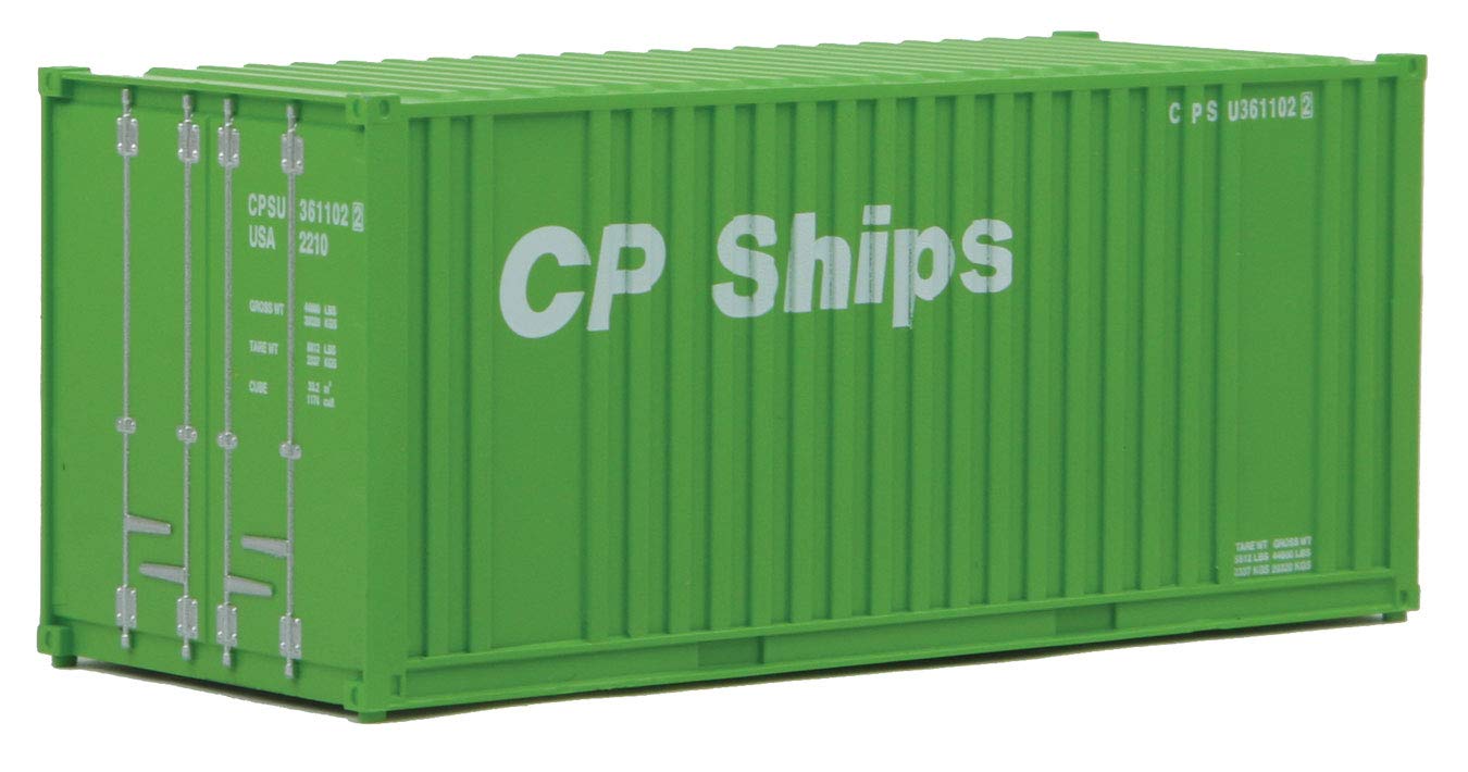 Walthers SceneMaster 949-8010 20' Container with Flat Panel CP Ships