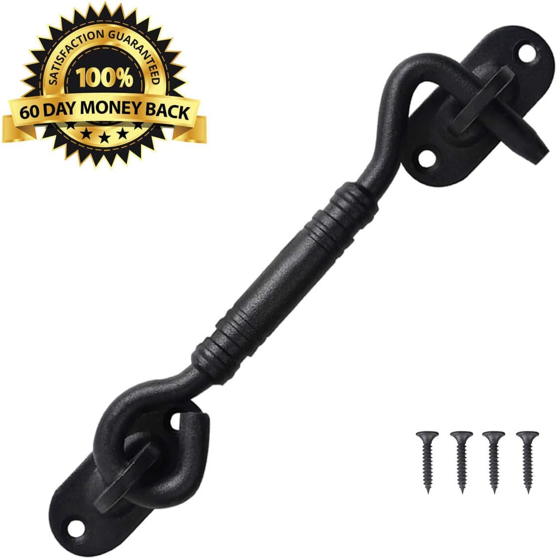 4 Inch Cabin Hook Door Latch Hook and Eye Latch Lock for Sliding Barn