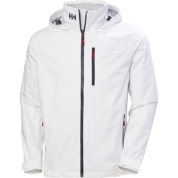 Helly-Hansen Men's Crew Hooded Jacket 2.0, 001 White, X-Large