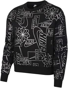 Amazon Co Jp ナイキ Nike ナイキ ウィメンズ アイコン クラッシュ フリース Aop トップ スポーツ アウトドア