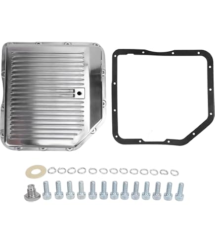 Chrome Turbo 350 GM Transmission Pan With Drain Plug Chevy Olds Pontiac