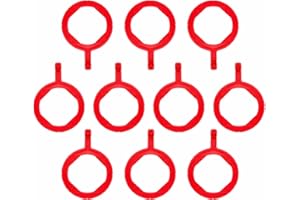 BAOZENP Dental X-Ray Positioning Indicator Aiming Rings - Intra Oral Film Positioner System Accessories, Autoclavable, 10 Pcs (Bite Wing Ring Red)