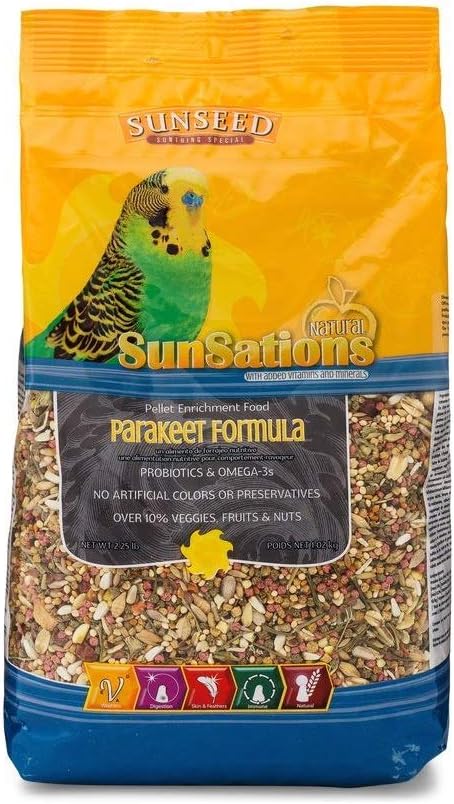 Sunseed SunSations Natural Parakeet Formula, 2.25 Pound Bag