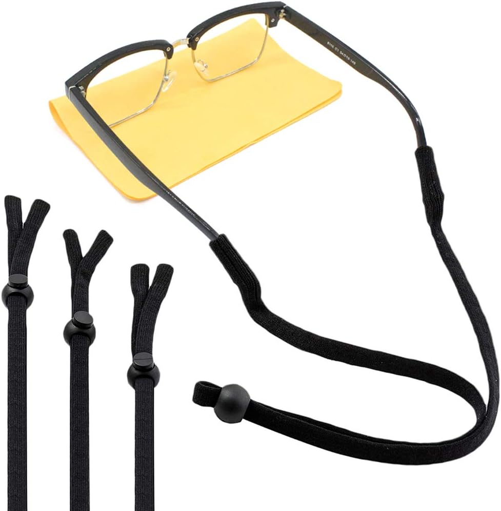 Adjustable Glasses Strap, Elastic Eyewear Retainer, Sports