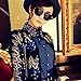 Women's Retro Sunglasses Metal Frame Sweet Round Goggles Eyeglasses(Floral)