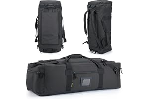 VEAGIA 86l Large Duffel Bag For Travel, Gym & Sports - Water Repellent Polyester, Hidden Straps, Shoe Compartment - Perfect Luggage Duffle Bag Or Backpack For Men & Women