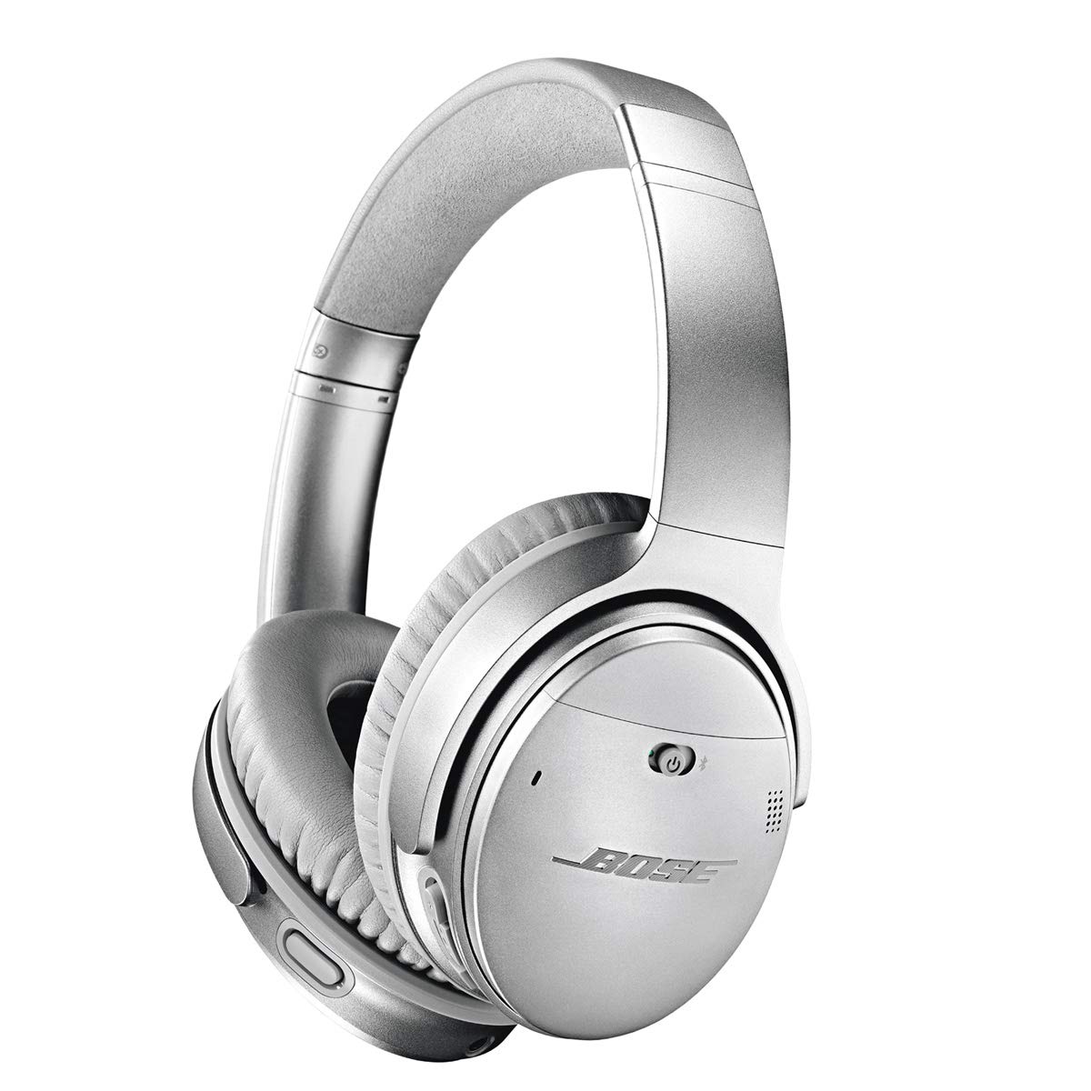 Bose QuietComfort 35 II Auriculares Bluetooth con cancelación de ruido: inalámbricos, auriculares supraaurales con micrófono integrado y control de voz Alexa, plateados