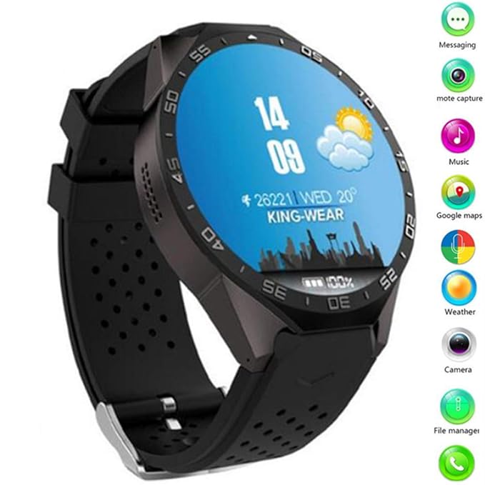 WIFI reloj de llamada inteligente, fitness Tracker cámara ...