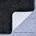 MBIGM Super Soft Modern Shag Area Rugs Purple Living Room Carpet Bedroom Rug Washable Rugs Solid Home Decorator Floor Rug and Carpets 4- feet by 5- feet, Black