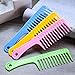 4 Pieces 9 1/2 Inches Anti Static Large Tooth Detangle Comb, Wide Tooth Hair Comb Salon Shampoo Comb for Long Hair and Curly Hair (Multi Color 1)