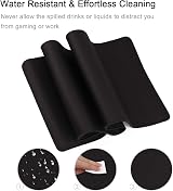 HIHUHEN Gaming Mouse Pad 60x30cm XXL Non-Slip 3mm Rubber Base view 4
