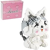 Larcele Cat Micro Building Blocks Pet Mini Building Toy Bricks, 868Pieces KLJM-02 (Model 2284)