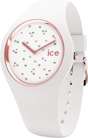 Ice-Watch - ICE cosmos Star White - Reloj bianco para Mujer con Correa de silicona - 016297 (Medium)