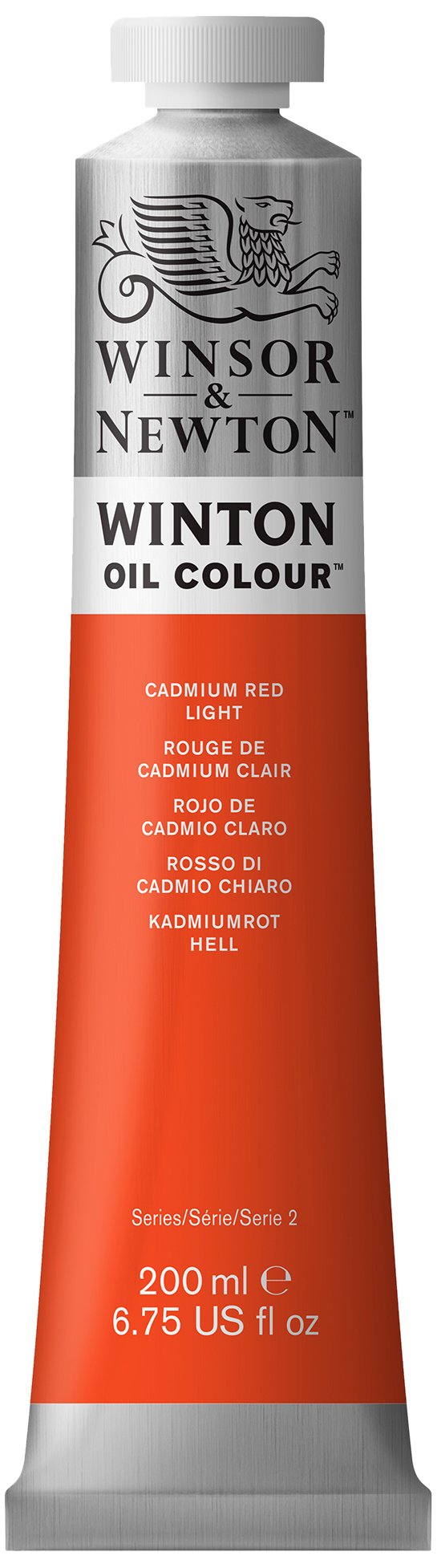 Photo 1 of Winsor & Newton Winton Oil Color, 200ml (6.75-oz) Tube, Cadmium Red Light