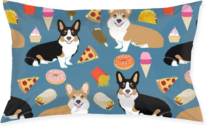 Top 10 Corgi Junk Food Pillow Case