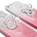 Silverback for iPhone 5S Case, iPhone 5S / 5 Case, Girls Bling Glitter Sparkle Cute Case with 360 Rotating Ring Stand, Soft TPU Outer Cover + Hard PC Inner Skin for Apple iPhone 5S 5 -Ombra Pink