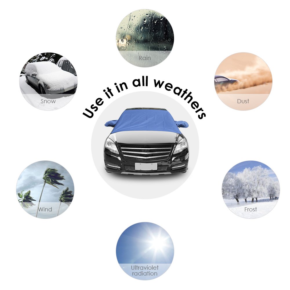 Windshield Cover, Ice Frost Rain Resistant Snow Cover 62\