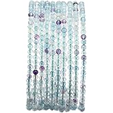 BEADIA Faceted Natural Fluorite Stone Round Loose Semi Gemstone Beads for Jewelry Making 2-2.5mm 38cm