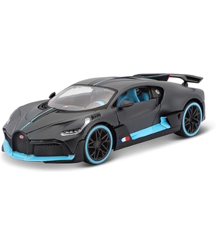 MAISTO Bugatti Bolide W16.4 1:18 – Voiture Miniature Métal Avec Portes Ouvrantes, Dès 14 Ans