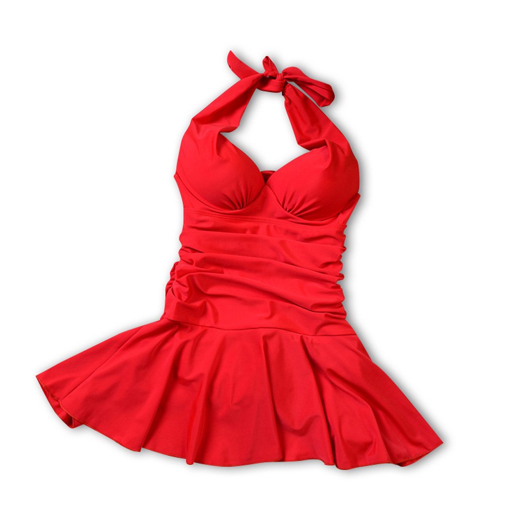 hot red one piece dress