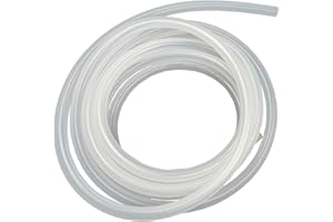 TOOSBUC Replaceable Silicone Tubing,8mm ID x 11mm OD 10 Feet Length Pure Silicone Hoses for Pump Transfer,Home Brewing, Wine Making, Beer Line, Kegerator, Aquaponics (clear, 8 * 11mm)