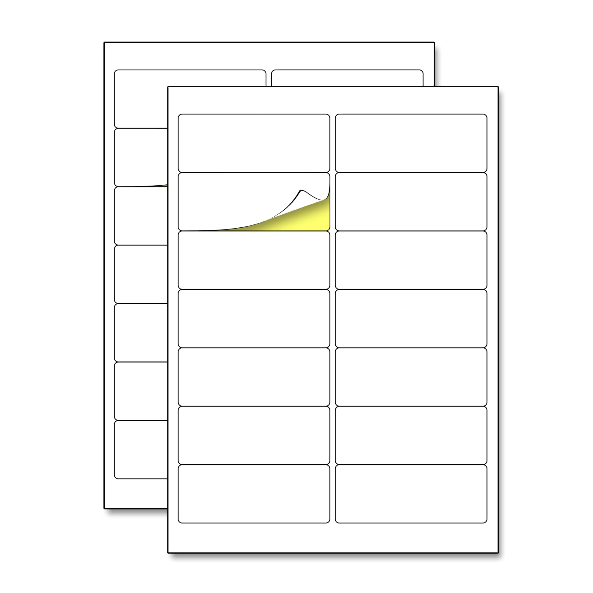 50 Sheets - White Address Labels Stickers, for Laser/Inkjet Printers - 14 per Sheet (A4), 99.1 x 38.1 mm