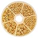 PandaHall Elite About 1745 Pcs Iron Open Jump Rings O Ring Diameter 4mm 5mm 6mm 7mm 8mm 10mm for Jewelry Findings Golden