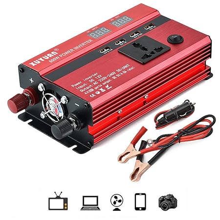 DJNBQ 350W ~ 600W Power Inverter DC 12V / 24V a AC 240V ...
