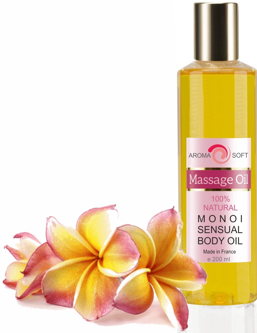 Monoi Body Massage Oil, Aromatic Spa Experience, Deep Nourishment for Skin Glow, Stress Relief, Vitality Boost, 100% Natural, 200 ml