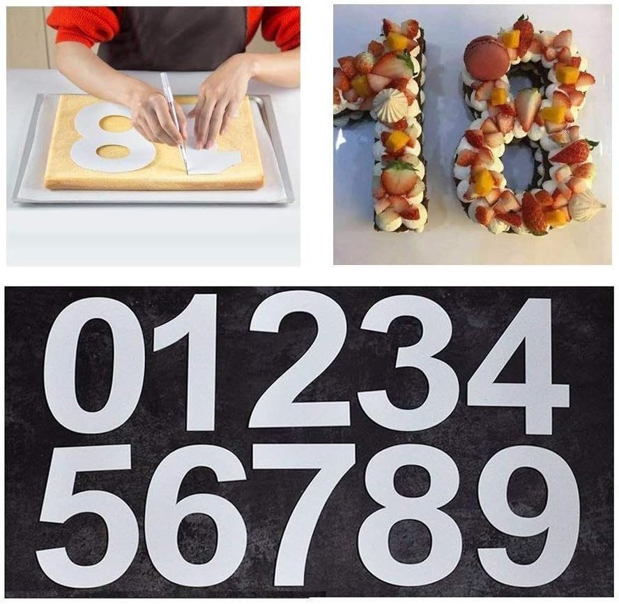 Large Number Cake Tins Mould 0-9 