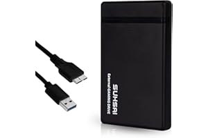 SUHSAI Portable Gaming Hard Drive with USB 3.0 Cable – 2.5” Storage and Backup External Hard Disk Ultra Slim HDD Compatible w