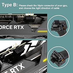 JOYJOM 16Pin GPU Cable to 3X 8Pin Pcie - 16AWG PCIE