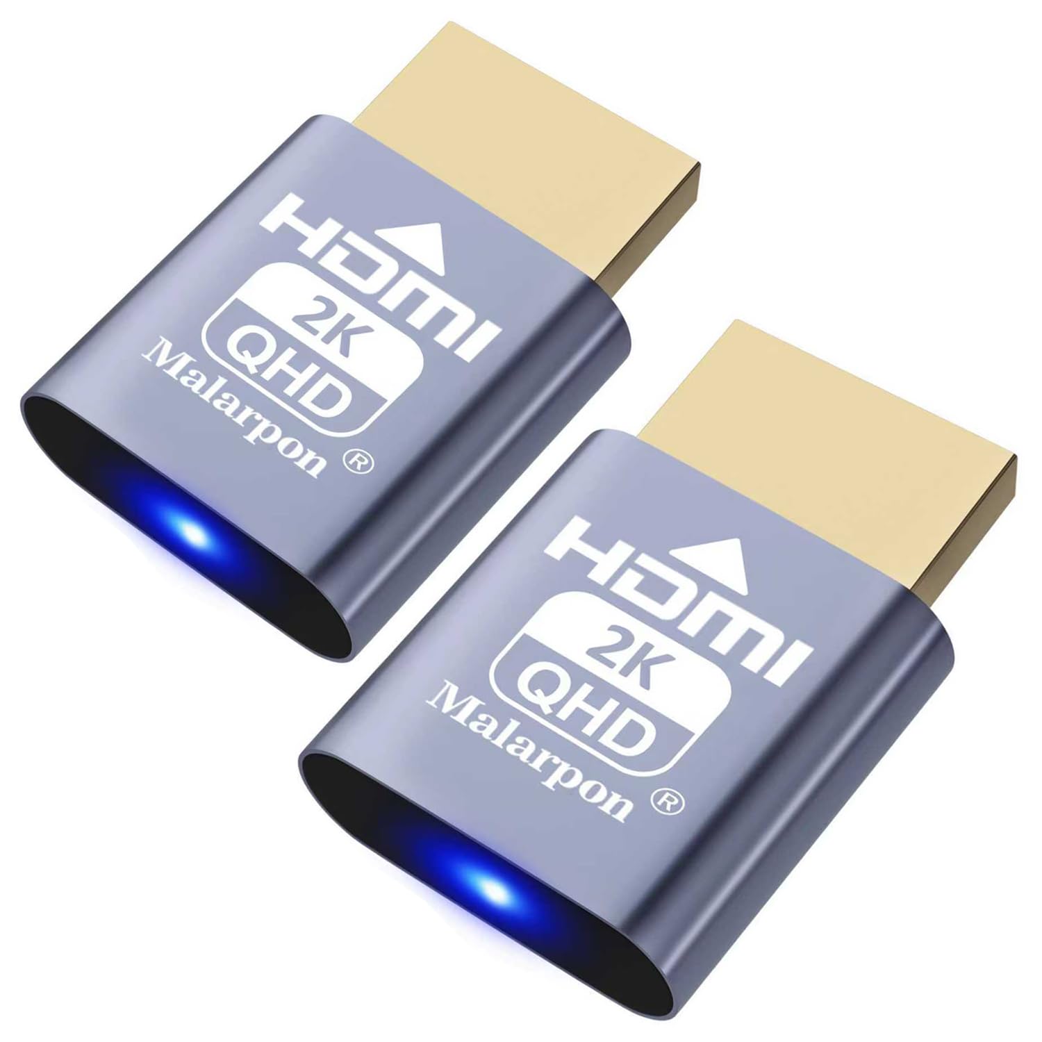 Malarpon HDMI Dummy Plug fit-Headless Display Emulator DDC EDID Headless Ghos with Windows Mac OSX Linux Great for Graphics Acceleration Support 1920x1080@60Hz 2P
