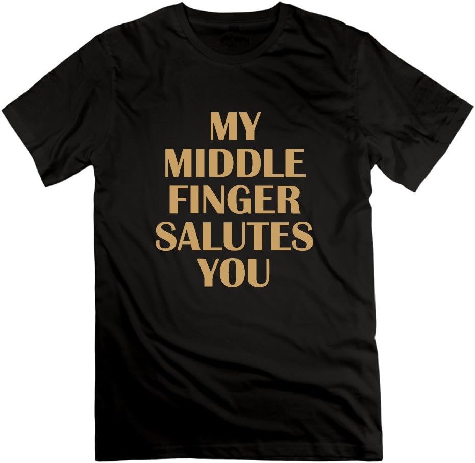 JPMEN Men's Middle Finger Salutes to you T-shirt
