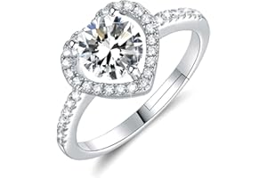 M&Ostyle 925Silver Moissanite Adjustable Engagement Ring, Promise Eternity Ring for Women,Wedding Rings,Jewelry Gift,Friendship Promise Fashion Jewelry Valentine Gifts for Women