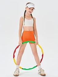 Haloumoning Girls Athletic Shorts Kids High Waisted