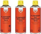 Rocol ROC63181 Flawfinder System Kit 3 Aerosols Dye Penetrant Developer Cleaner view 1