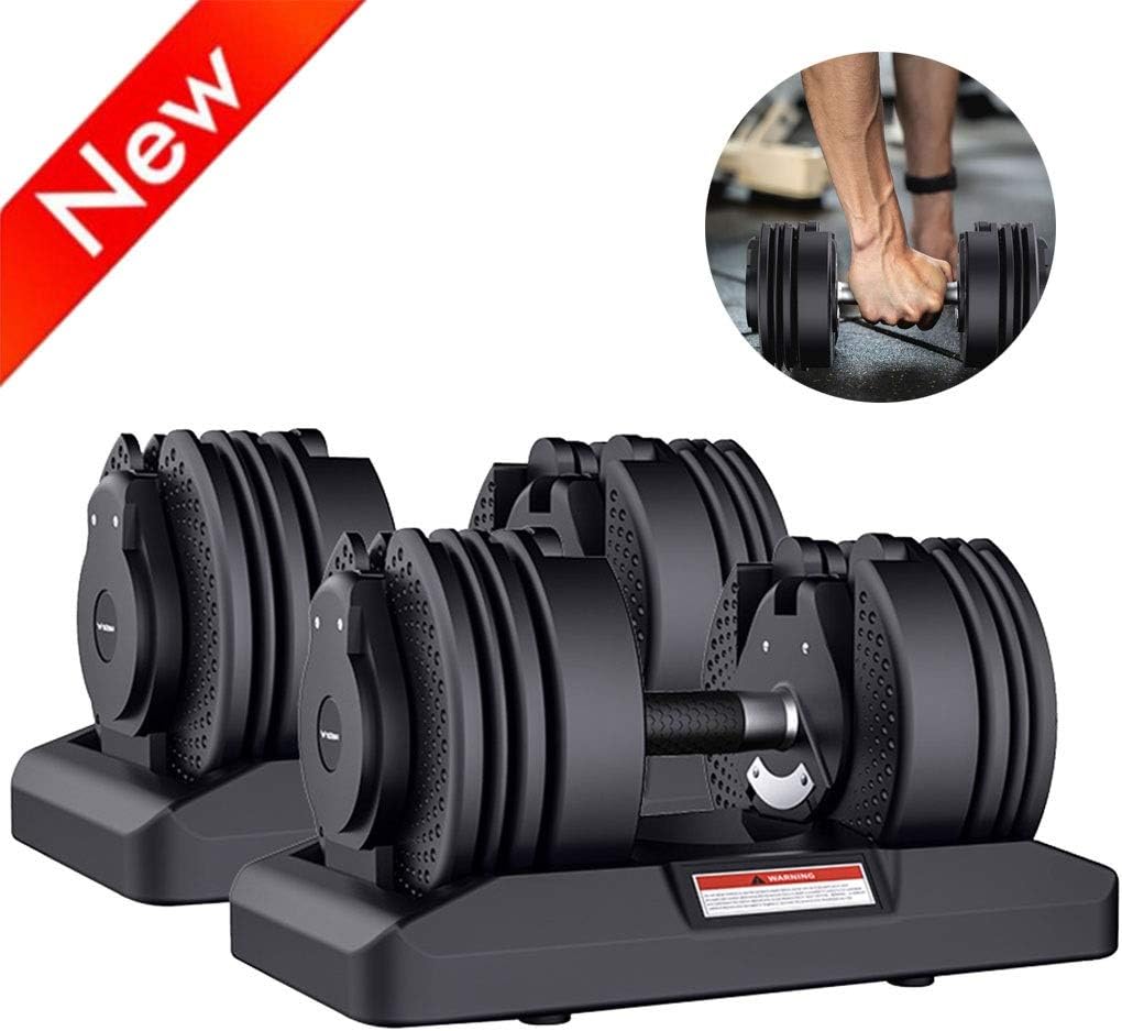 Dumbbells Dumbbells Adjustable Automatically Adjusts Dumbbells High-end Intelligent Adjustable Dumbbell Household 16…