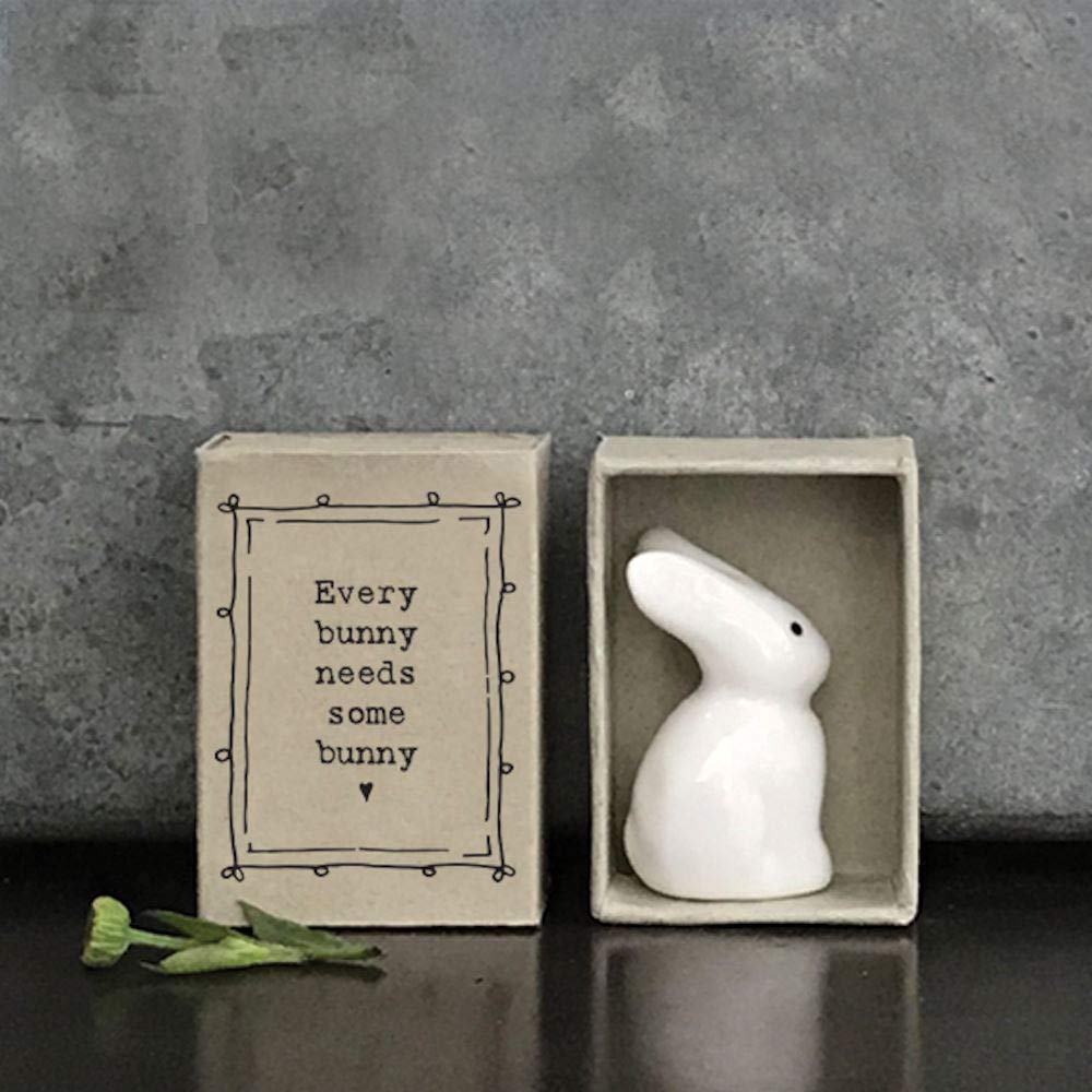 East of India: Matchbox Porcelain Bunny - Every Bunny