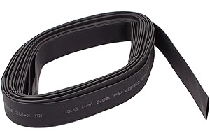 uxcell 10mm Black Polyolefin Insulation Heat Shrink Tubing Tube 18ft