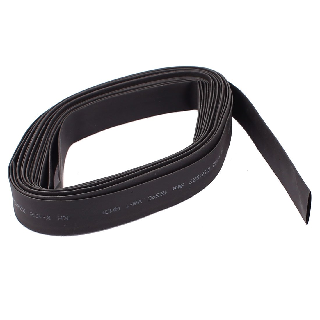 Sourcingmap 10mm Black Polyolefin Insulation Heat Shrink Tubing Tube 18ft