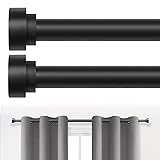 Black Curtain Rods for Windows 72 to 144