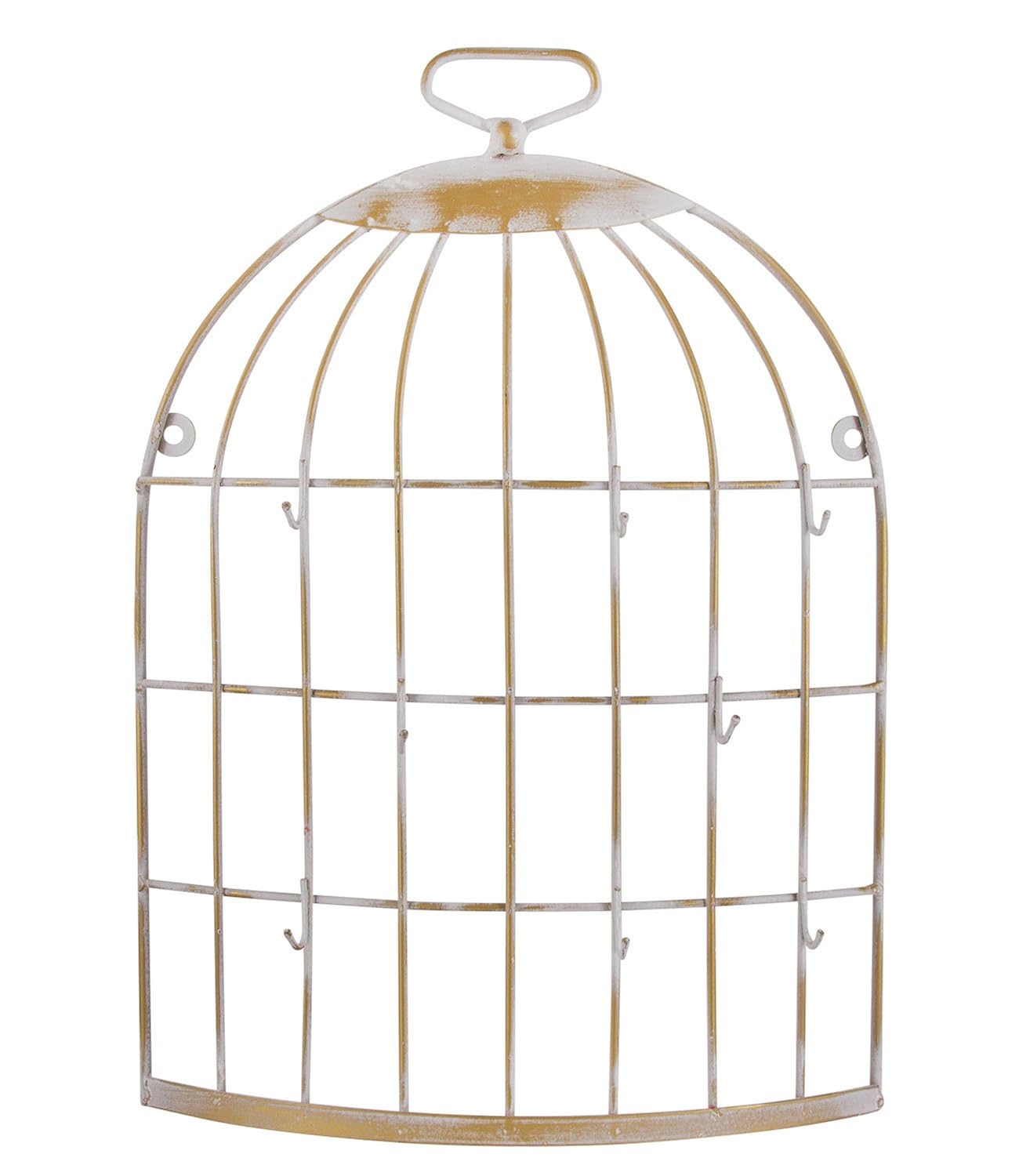 SIX Schmuckaufbewahrung, Gold-weißer Schmuckhalter in Vintage-Design