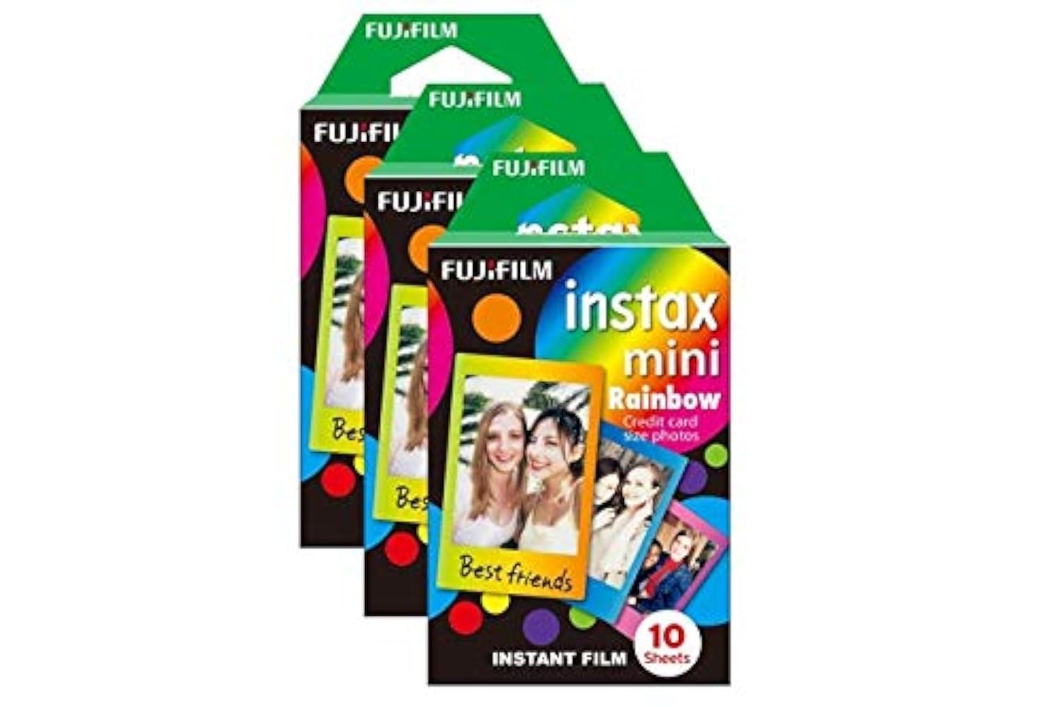 Fujifilm Instax Mini Rainbow Photo Film 30 Pack
