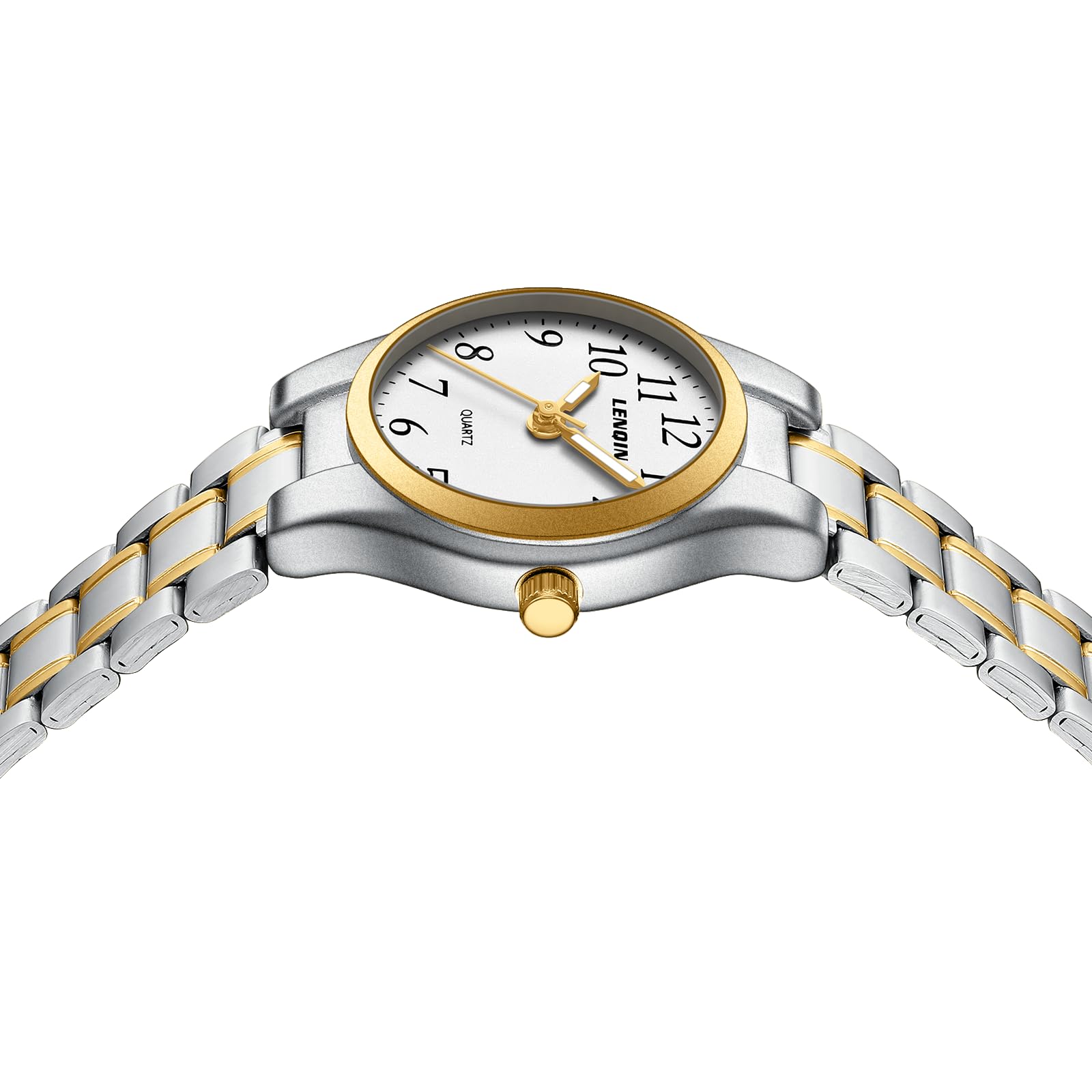 LN LENQIN Women's Watch Stainless Steel Wrist Watch Women's Waterproof Watch Women's Classic Analogue Quartz Women's Watches