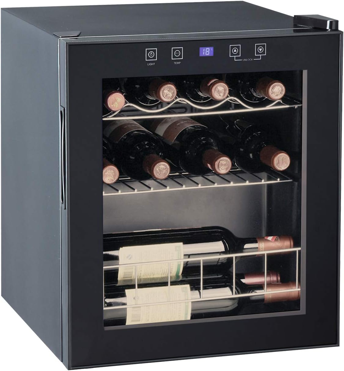 Beverage Cooler Electronic Controls Smad 46l Wine Cooler Single Zone Black Led Light Countertop Touchscreen Wine Fridge Kitchen Home Appliances Large Appliances Umoonproductions Com